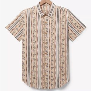 Unisex Disney Winnie the Pooh Tigger and Pooh Bear Striped Woven‎ Shirt BoxLunch